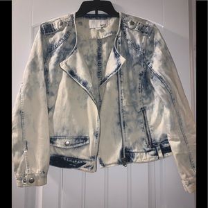 Acid wash jean jacket by bar lll